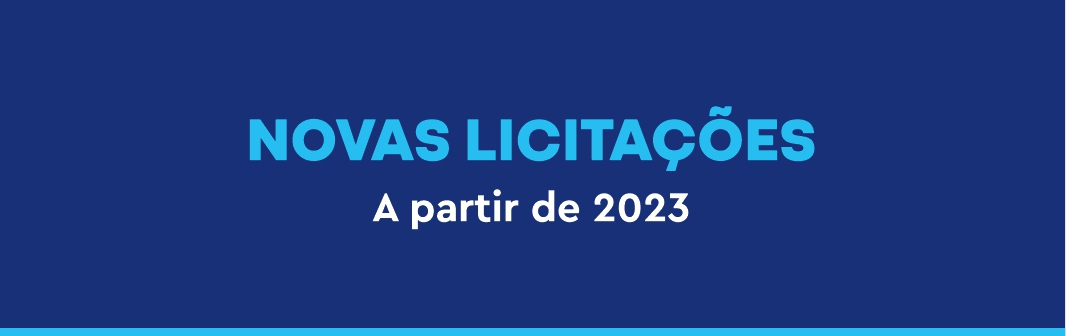 Editais licitatórios a partir do ano de 2023