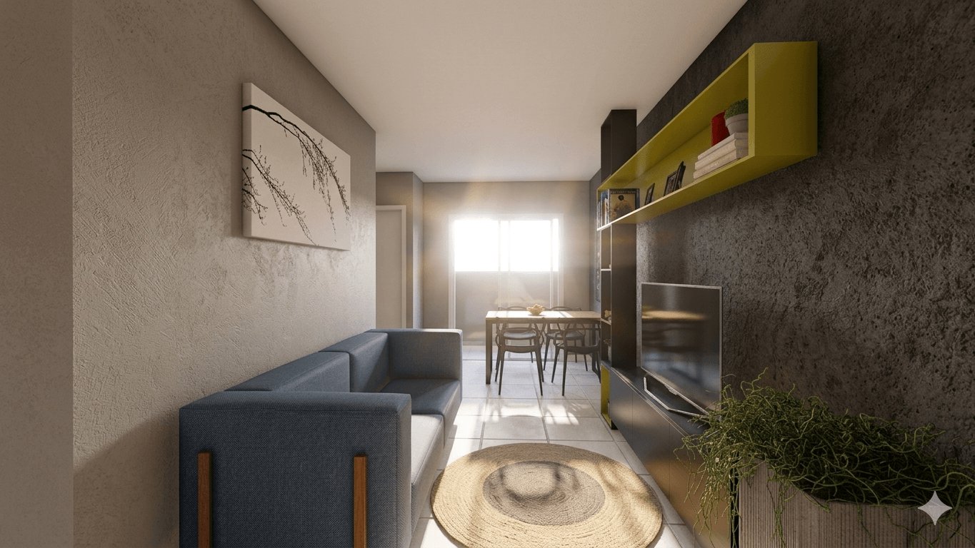 Sala de Estar — Layout Compacto 2