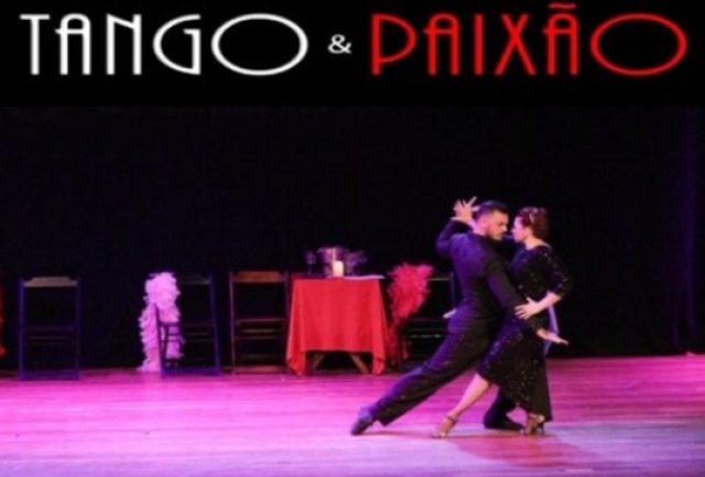 Espetáculo Tango & Paixão apresenta performance de dança em clima de romance e intensidade.